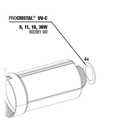 JBL PC UV-C Joint connexion tuyau (4x)