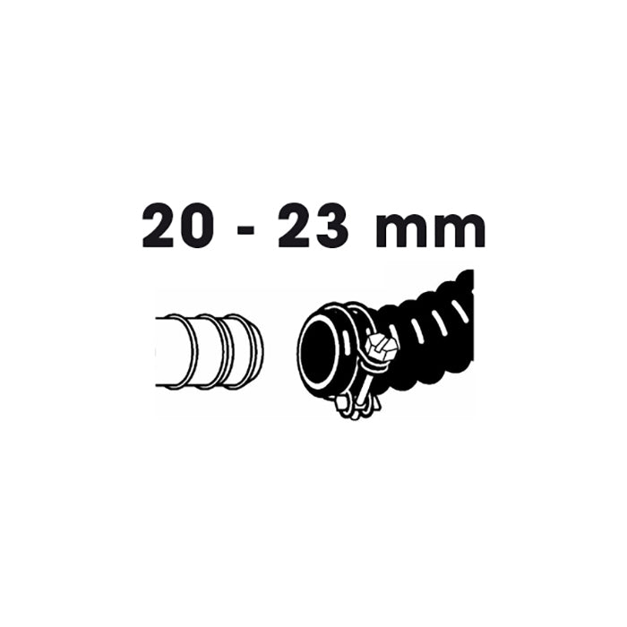 Colliers de serrage galvanisés - Ø20 / Ø23 mm - 2 x