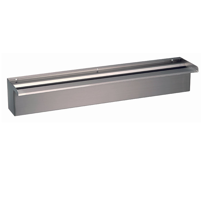 NIAGARA 60 - cascade - Inox 604, incl. connecteur 1" - H10 x 60 x 12,5 cm