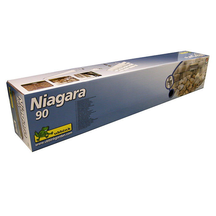 NIAGARA 90 - cascade - Inox 304, incl. connecteur 1" - H10 x 90 x 12,5 cm