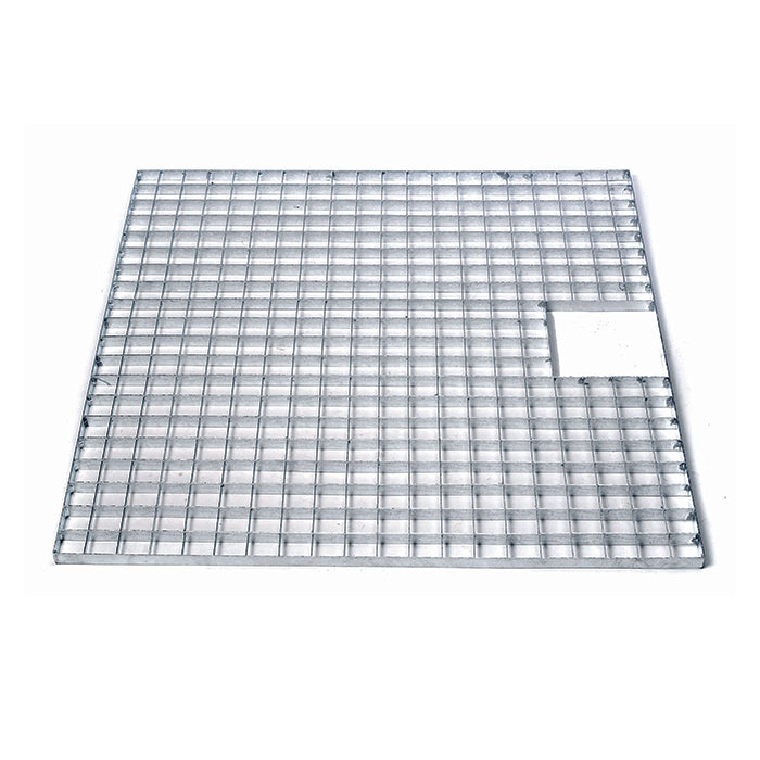 Grille métallique de recouvrement 80 x 80 - galvanisée, charge max. 150kg/m², pour Victoria 90 - 80 x 80 cm