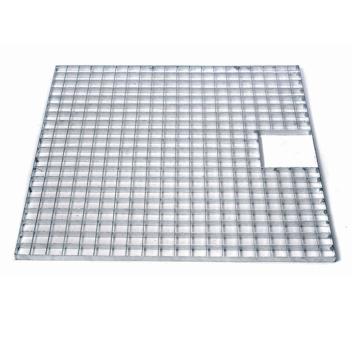 Grille métallique de recouvrement 100 x 100 - galvanisée, charge max. 150kg/m², pour Victoria 112 - 100 x 100 cm