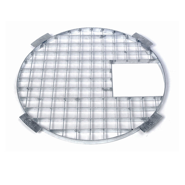 Grille métallique de recouvrement 81 - galvanisée, charge max. 150kg/m², pour Victoria 90 - Ø81 cm