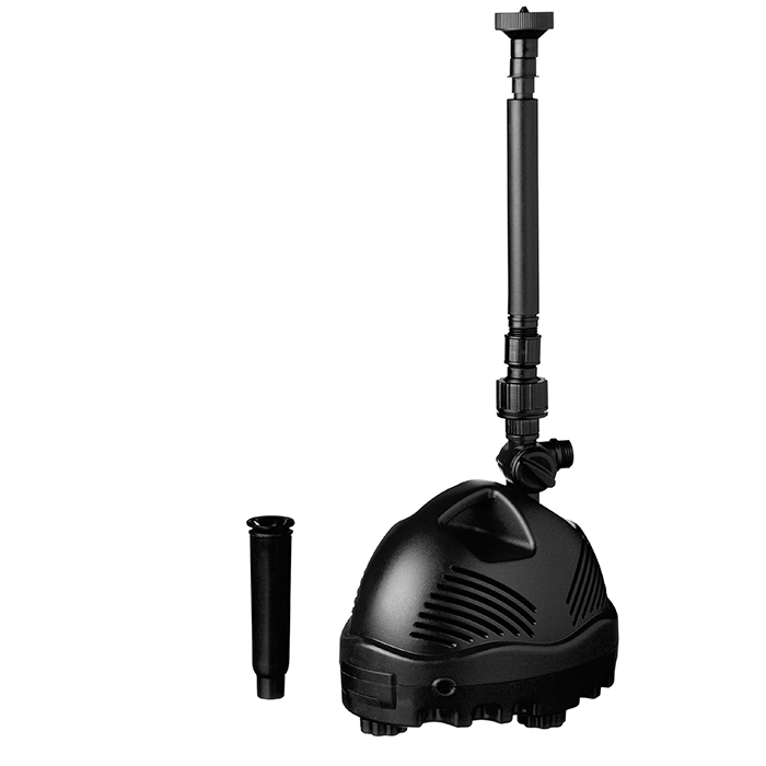 ELIMAX 1000 - pompe fontaine de bassin - Qmax(l/h) 1200, 15w, Hmax(m) 1,45, 1/2" - cloche d'eau 40cm, volcan H55x75 cm