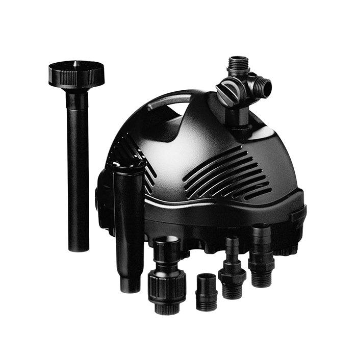 ELIMAX 1000 - pompe fontaine de bassin - Qmax(l/h) 1200, 15w, Hmax(m) 1,45, 1/2" - cloche d'eau 40cm, volcan H55x75 cm