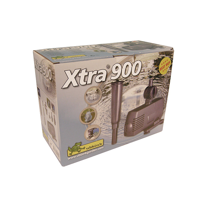 XTRA 900 - pompe fontaine de bassin - Qmax(l/h) 900, 18w, Hmax(m) 1,80, 1/2" - cloche d'eau 30cm, volcan H65x50 cm