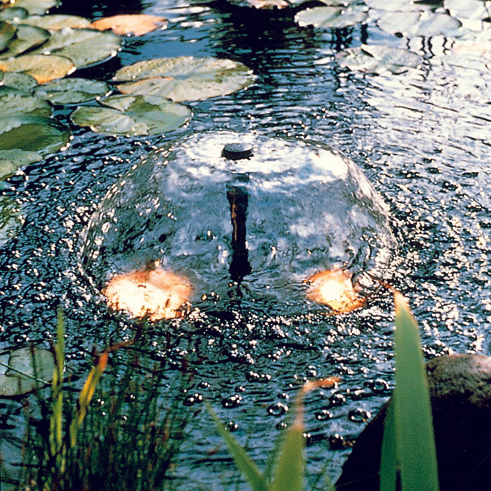 XTRA 1600 - pompe fontaine de bassin - Qmax(l/h) 1600, 35w, Hmax(m) 2,00, 1/2" - cloche d'eau 45cm, volcan H80x55 cm