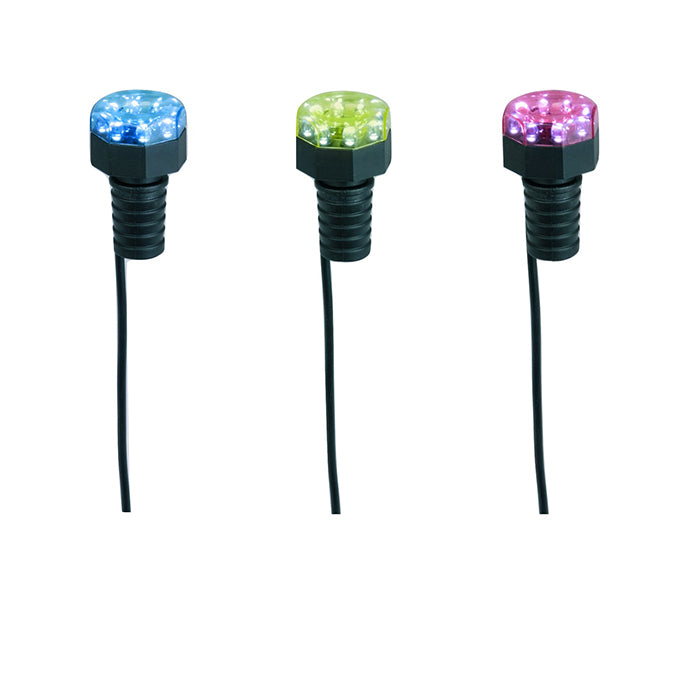 MINIBRIGHT 1x8 LEDs - 3 caches de couleurs par lampe, éclairage blanc - Lumen 60, EEK A+, 1w