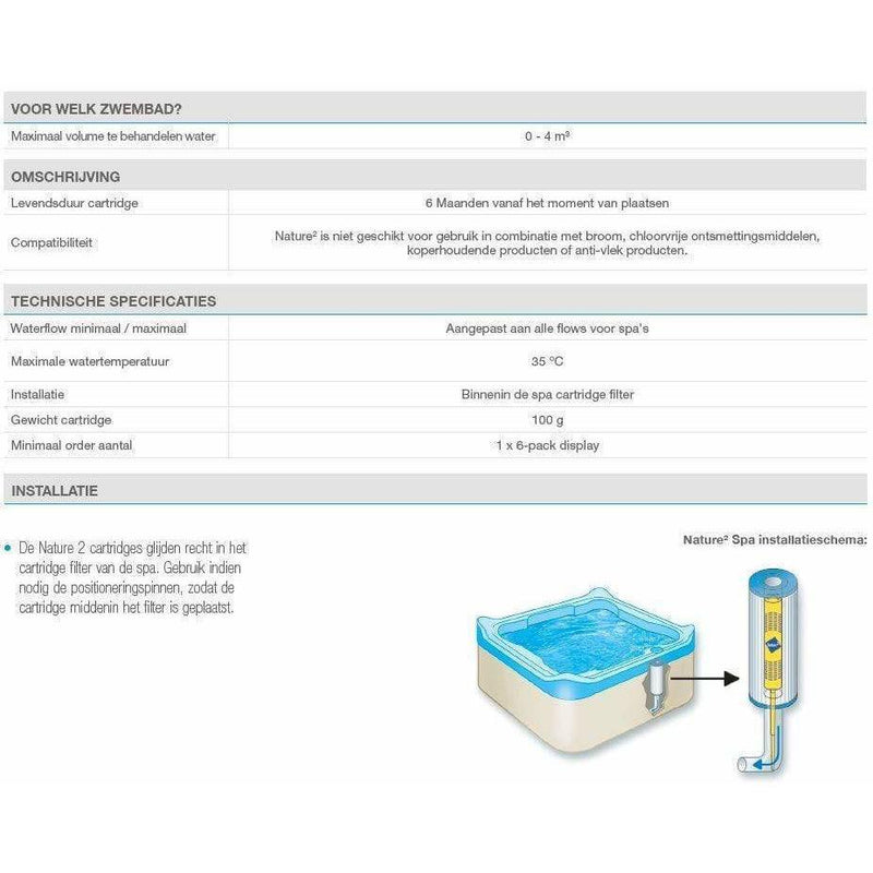 Astral Pool Piscines Zodiac NATURE² SPA EU - X6 3478583206350 ZS410