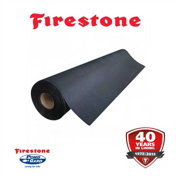 Firestone Baches Bache Epdm Firestone Pondgard - 15.25M de large