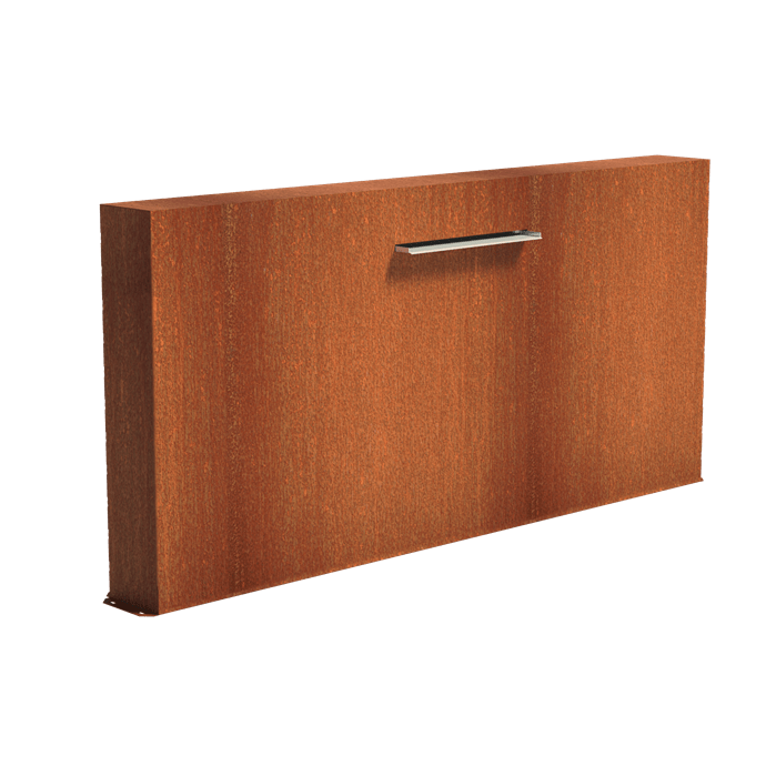 Foudebassin.com Lame d'eau Mur avec lame d'eau 60CM en acier corten (avec pompe) - 250 x 120 x 25CM VCM2.2.600