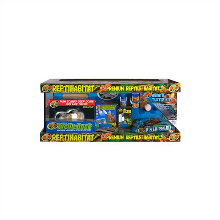 FOUDEBASSIN.COM Aquaforte REPTIHABITAT KIT TORTUES AQUATIQUES 76X30X30CM ZOOMED 097612091571 ZMNTT22E