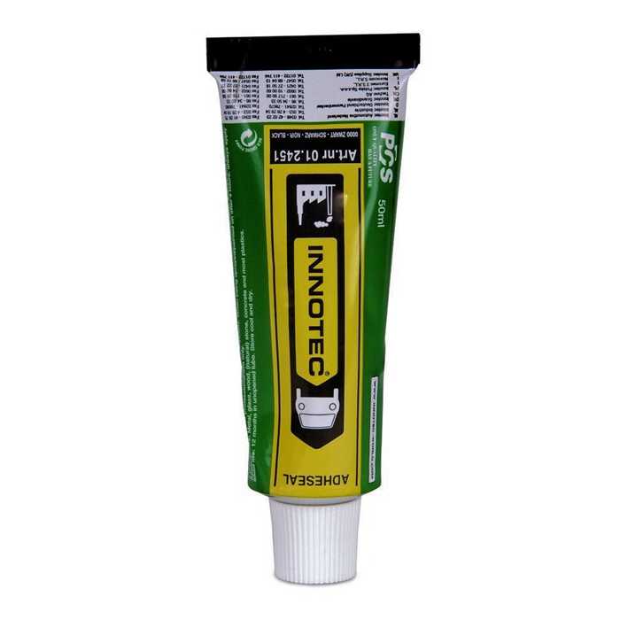 Innotec Colles & accessoires INNOTEC ADHESEAL SILICON NOIR ETANCHE EN TUBE 50ML IN012451 IN012451