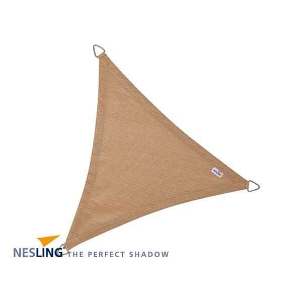 Nesling Voile d'ombrage Voile / Toile d'ombrage ajourée Coolfit - Triangle 5,0 x 5,0 x 5,0m, Sable 8717677460007 N501-082-35