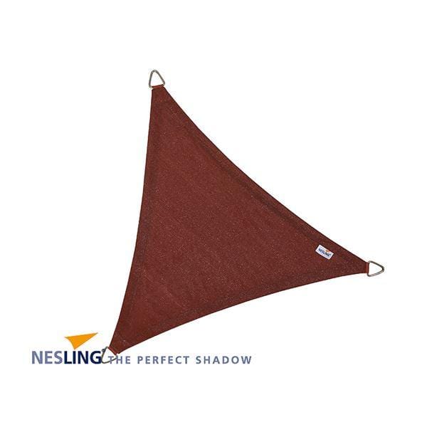 Nesling Voile d'ombrage Voile / Toile d'ombrage ajourée Coolfit - Triangle 5,0 x 5,0 x 5,0m, Terracotta 8717677460014 N504-082-35