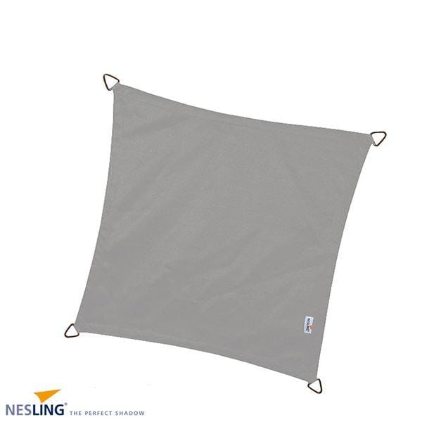 Nesling Voile d'ombrage Voile / Toile d'ombrage imperméable Dreamsail - Carré 5,0 x 5,0 x 5,0 x 5,0m, Gris 8717677460632 N506-022-45