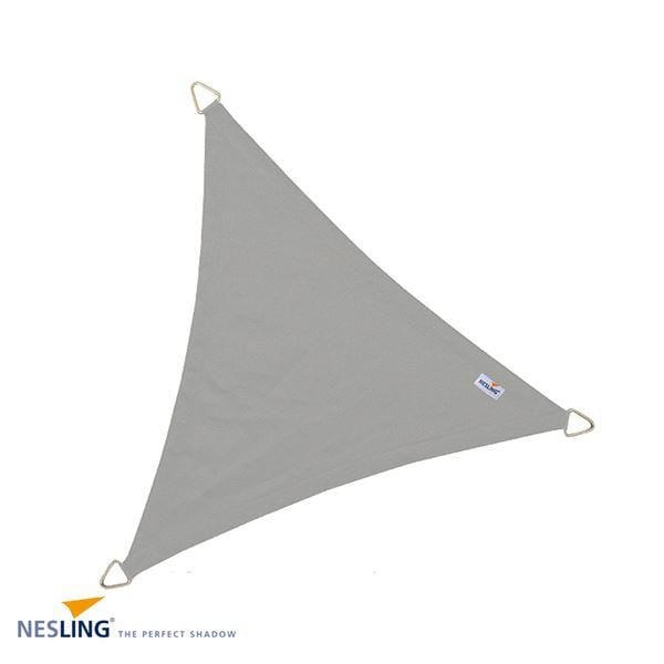 Nesling Voile d'ombrage Voile / Toile d'ombrage imperméable Dreamsail - Triangle 4,0 x 4,0 x 4,0m, Gris 8717677460571 N506-022-34